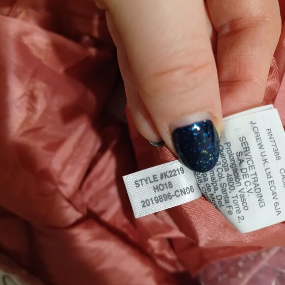 NWT J. Crew Pink Velvet Ruffle Cami Top PAjustable Straps V Neck Size 2XL - Picture 5 of 5